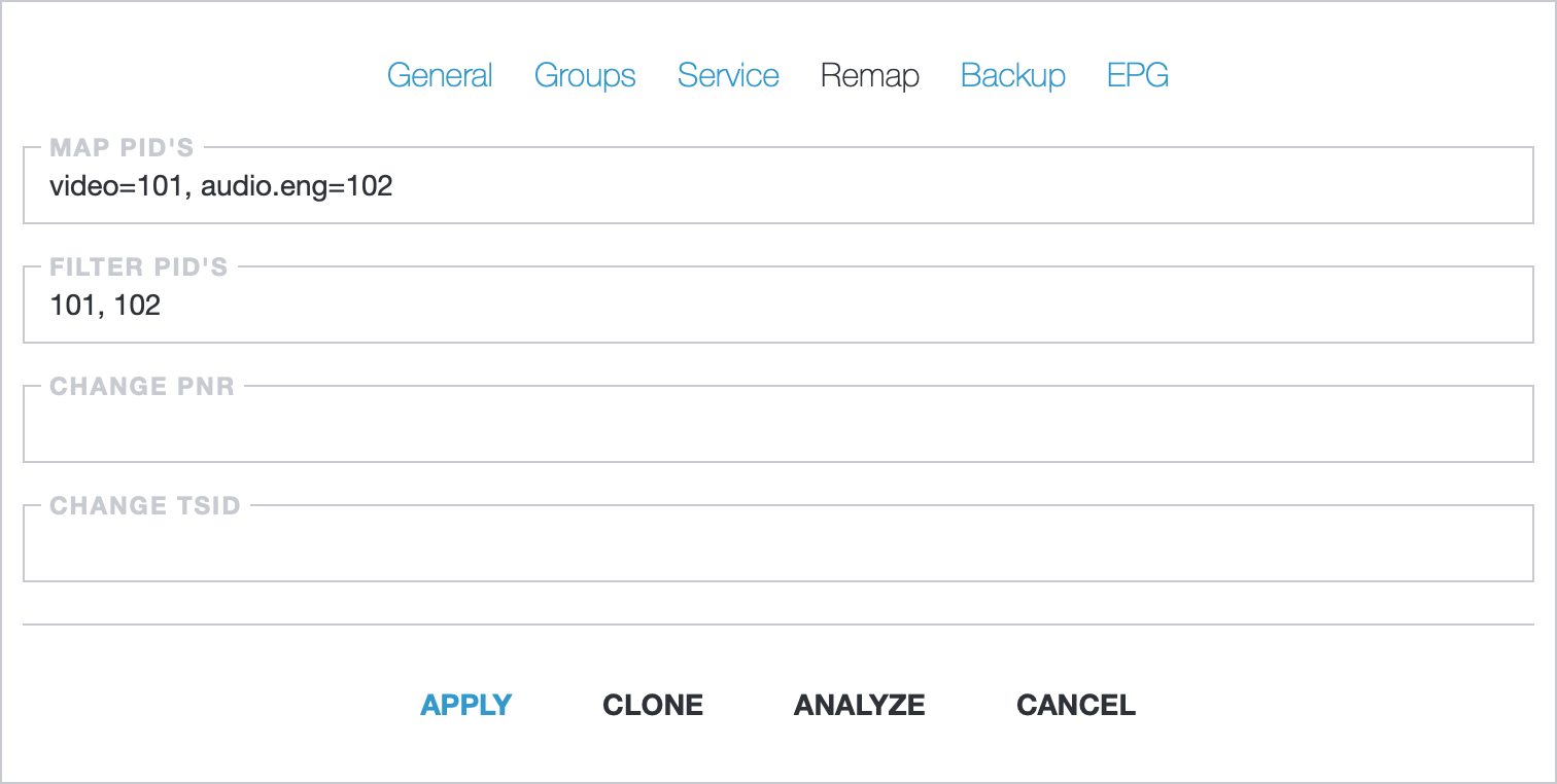 Remap Options