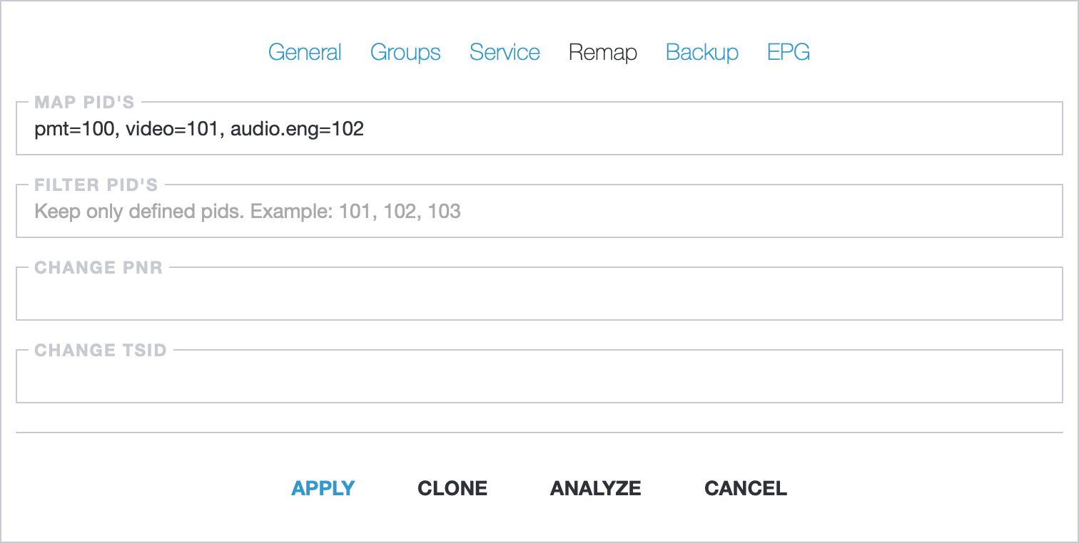 Remap Options