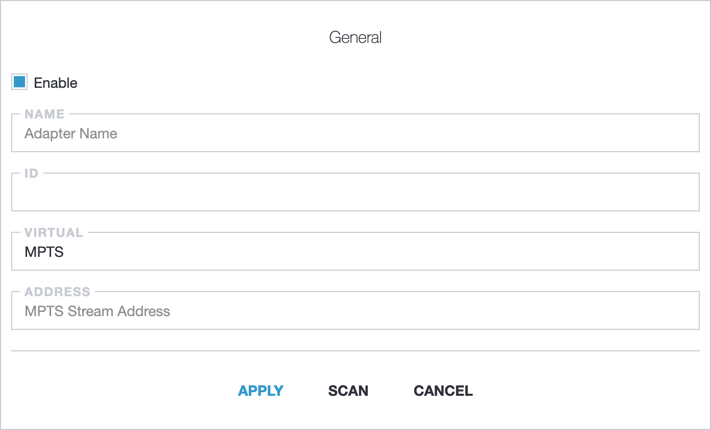 Virtual Adapter for MPTS